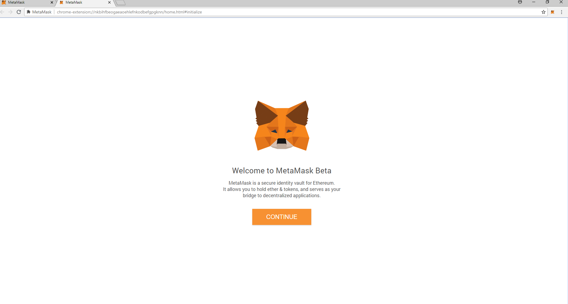 Welcome to Metamask