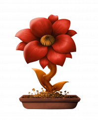 Red flower (D)