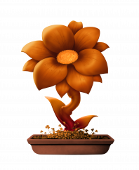 Clay Flower #1 (D)