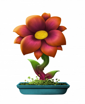 Unique flower 90%